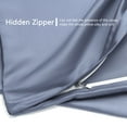 thumbnail image 4 of Unique Bargains Silky-Soft Satin Pillow Cases with Zipper Long Pillowcase Pillow Covers, 4 of 8