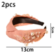thumbnail image 2 of Diadema de perlas anudadas, accesorios para el cabello con forma de mariposa, diademas para niñas, diadema con nudo superior linda a la moda sin deslizamiento, 2 of 5