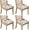 Pioneer Flower-4, variant on Pioneer Flower Seat Covers for Dining Room Chairs Set Of 4,Stretch Printed Washable Chair Seat Cover with Elastic Ties and Button,Removable Waterproof Couch Cushion Covers