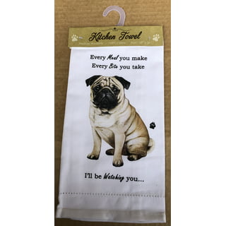 Cute Dog Kitchen Towels Set 5 pcs Funny Dog Sayings Dish Towels 16 x 28  Cotton 