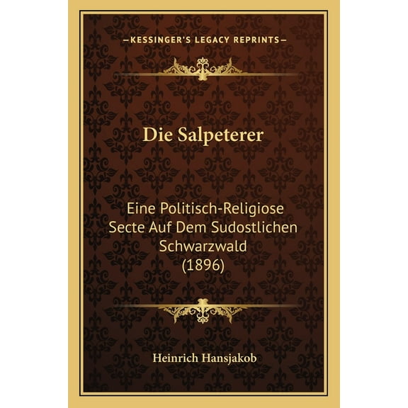 Die Salpeterer (Paperback)