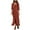 Red, variant on ChaoHeng Long Dresses Plus Size Trendy Dresses for Women 2025 Holiday Fashion Women Casual V-Neck Button Pocket Print Long Sleeve Long Dress