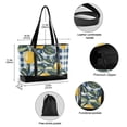 thumbnail image 2 of FORMRS Canvas Laptop Tote Bag for Women with 15.6" Computer Compartments Shoulder Handbag, Retro Beige Lemon, 2 of 7