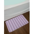 thumbnail image 2 of Butterflies Bath Mat, Spotted Flying Insects Detailed Wings, Plush Bathroom Decor Mat with Non Slip Backing, 29.5" X 17.5", Lilac Multicolor, by Ambesonne, 2 of 2