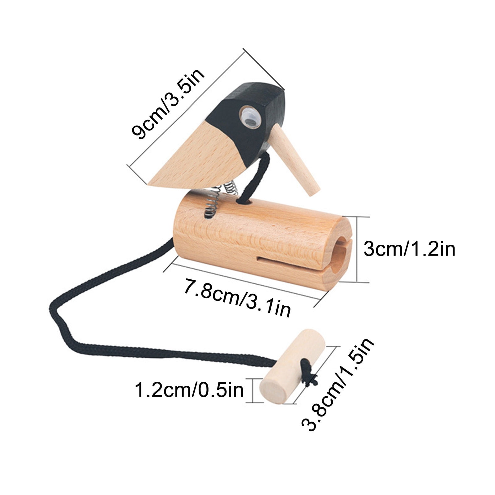 Cadorn Woodpecker Doorbell – Exquisite Handcrafted Bird - Themed Door Chime with Enchanting Melody