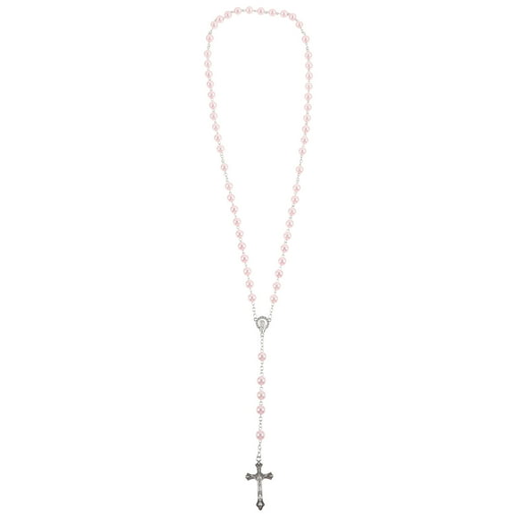 Collar de rosario, collar religioso, joyería para el cuello, collar de perlas decorativo