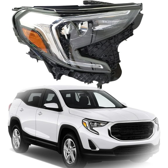 ALL-CARB Halogen Headlight Assembly Replacement for 2018 2019 2020 2021 Terrain Headlight Headlamp Passenger Right Side