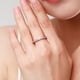 thumbnail image 1 of Anillo de circonita arcoíris redonda con microincrustaciones en plata de ley S925 con accesorios europeos y americanos de Modian Anillo de moda para mujer, 1 of 2