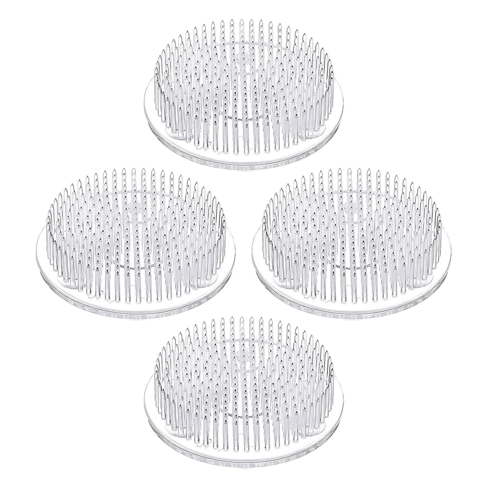 perfeclan 4 Pieces Flower Frog Flower Arranger Plastic Easy to Use Floral Arrangement Pin Holder for Floral Design Gardening DIY Crafts