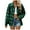 Green, variant on Huesdet Womens Long Sleeve Plaid Shirts Flannel Collared Button Up Shackets Casual Rolled Up Boyfriend Blouses Tops(S,Yellow)