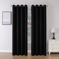 thumbnail image 1 of Juego de 2 paneles de cortinas Blackout Joydeco, 240 x 240 cm, color negro, 1 of 7