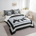 thumbnail image 3 of Manfei Rustic Farmhouse Bear Twin Bedding Sets 7-Piece, Woodland Animal Bedding Comforter Set, Teens Boys Girls Kids Reversible Sheet Sets, Lightweight Room Decor, 3 of 7