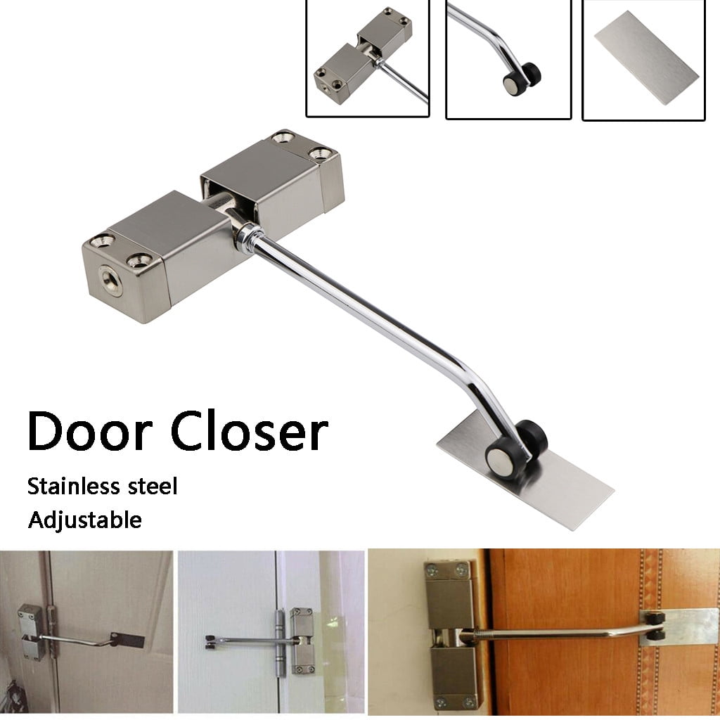 Door Closer Single Spring Adjustable Stainless Steel Automatic Door Closers US 