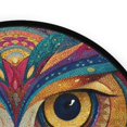 thumbnail image 4 of 36.2 Inch Round Floor Mat Colorful Owl Face Carpet Decor Rug for Living Room Bedroom, 4 of 6