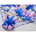 thumbnail image 5 of Serdomi Girls One Piece Swimsuits - Adjustable Straps Side Cut Out Palm Tree Print Bathing Suit for Kid Size 10, 5 of 7