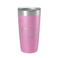 thumbnail image 1 of William Bill Dannelly Reservoir Tumbler Lake Map Travel Mug Insulated Laser Engraved Coffee Cup Millers Ferry Alabama 20 oz Light Purple, 1 of 1