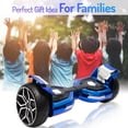thumbnail image 5 of Emaxusa Off Road Hoverboards 8.5 inch Wheel with Bluetooth Speakers and LED Lights, All Terrain Self Balancing Scooter for Adults and Kids, UL Safety Certified (Blue), 5 of 8