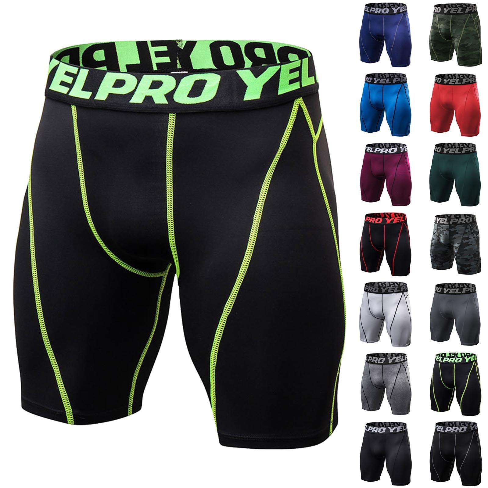 Mens Compression Shorts, Performance Leggings Athletic Base Layer