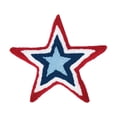 thumbnail image 2 of Patriotic Star Shaped 4th Of July Throw Pillow, 2 of 4