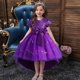 thumbnail image 3 of Girls Sequin Puffy Tutu High Low Bow Belted Kids Princess Dress Performance Evening Christmas Dress, 3 of 5