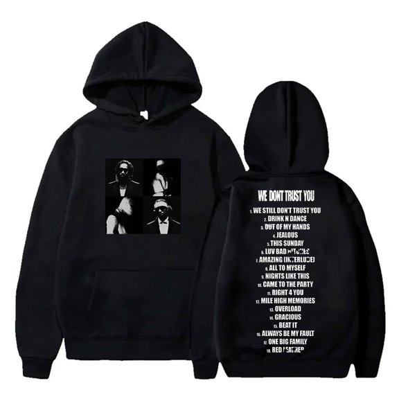 Future Rapper We Still Don't Trust You 2024 Merch Unisex Hoodie - Graphic Print HipHop Casual Streetwear