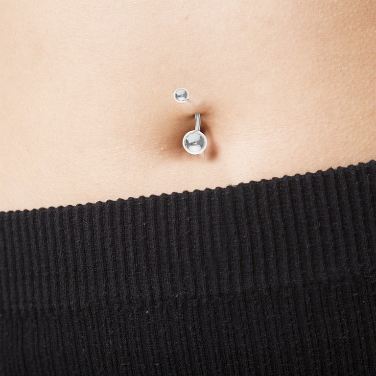 ICOL Body Piercing Jewelry Set, Stainless Steel, Assorted Colors