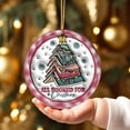 thumbnail image 3 of kjfeif Christmas Decorations, 1Pcs Christmas Round Pendant Cute and Fun Christmas Wood Pendant Creative Circular Christmas Tree Pendant,3.15inch, 3 of 6