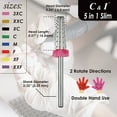 thumbnail image 4 of C & I Nail Drill Multi-Function 5 in 1 E-File Slim Edition for Nail Techs to Make Nail Remove of Nail Gels and Acrylic Nails, Nail Bit for Electric Manicure Drill Machine, 4 of 5