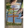 thumbnail image 3 of Lake Sunapee, New Hampshire, Destinations Signpost (19x27 inches, Premium 500 Piece Jigsaw Puzzle for Adults and Family, Made in USA), 3 of 4