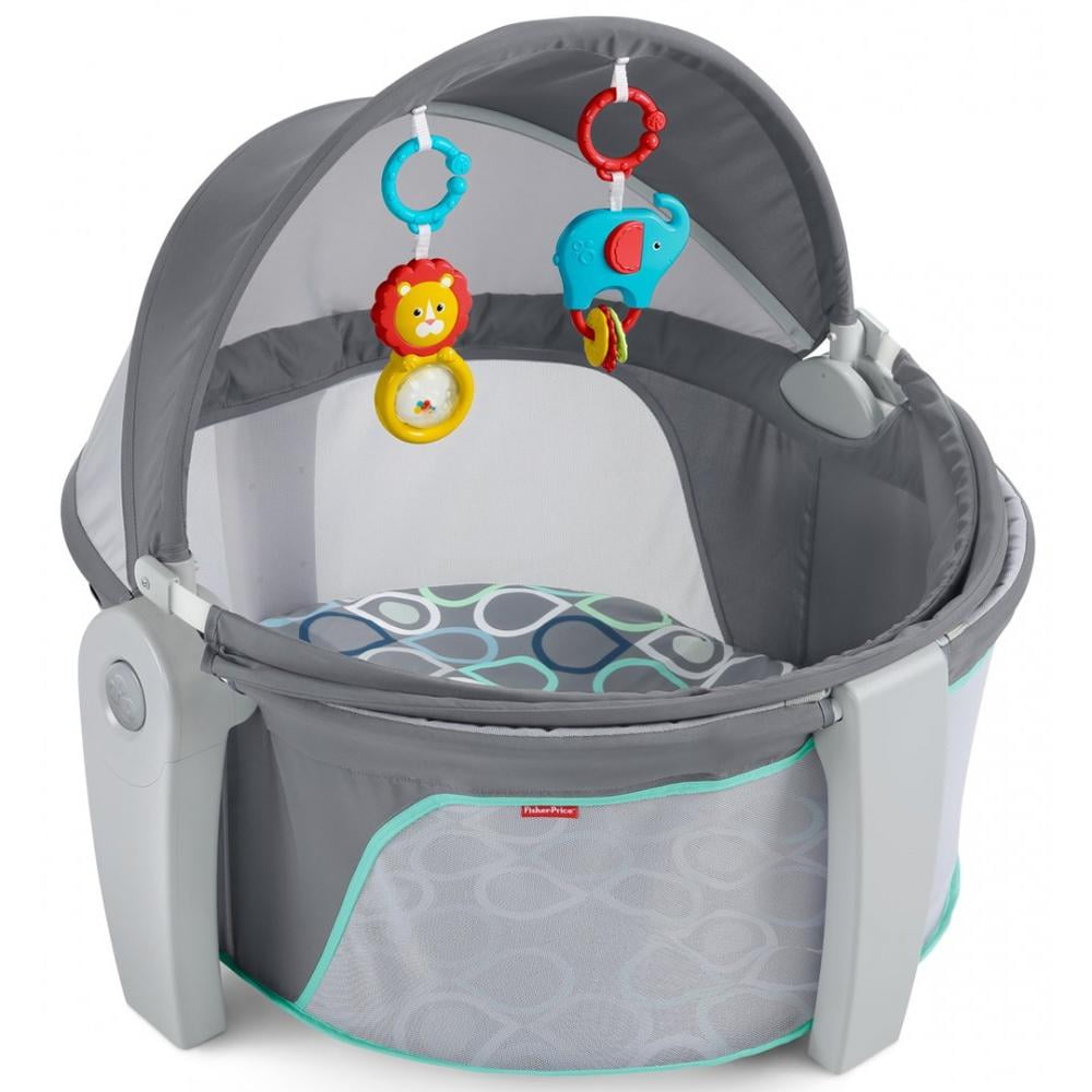 FisherPrice OntheGo Baby Dome, Grey Bubbles Walmart