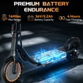 thumbnail image 5 of Electric Scooter for Adults 8.5" Solid Tire 19.9 mph 350W Motor 23 Miles Range Iron Frame Foldable Commuting E Scooter with LED Lights, 5 of 11