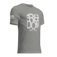 thumbnail image 3 of FREEDOM ISN'T FREE - Short sleeve t-shirt (Athletic Grey Triblend, 2XL), 3 of 4