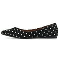 thumbnail image 2 of Ollio Women's Shoes Dot Pattern Ballet Comfort Pointed Toe Flats ZYZF150, 2 of 6