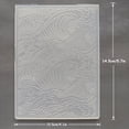 thumbnail image 3 of LEEYNEER Spray/Sea Wave Embossed Folder Plastic Embossing Folders For Card Making Embossing Machine Template For Scrapbook Paper Craft Album Stamps Decor 10.5×14.5cm/4.1×5.7 Inch, 3 of 6