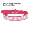 thumbnail image 2 of Collar de cuero con brillantes incrustaciones de cristales para perros y gatitos, 2 of 5