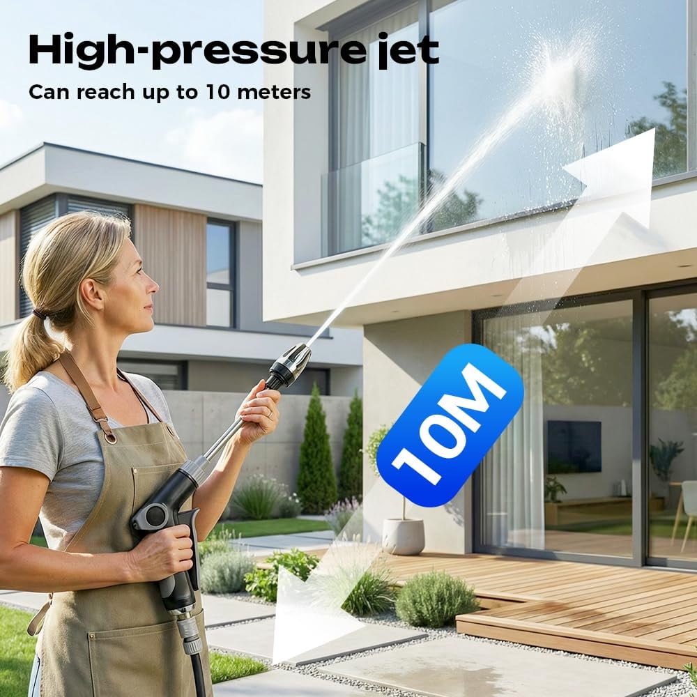 High Pressure Hose Nozzle, Pocket Hose Arrow, Jet Hose Nozzle High Pressure, Turn Any Hose into a High Pressure Water Cleaning Jet
