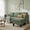Olive Green, variant on Leumius Convertible Sectional Sofa Couch,Modern Corduroy L-Shaped Couch with Storage Ottoman,Small Sofa for Small Living Room, Apartment and Small Space,Gray