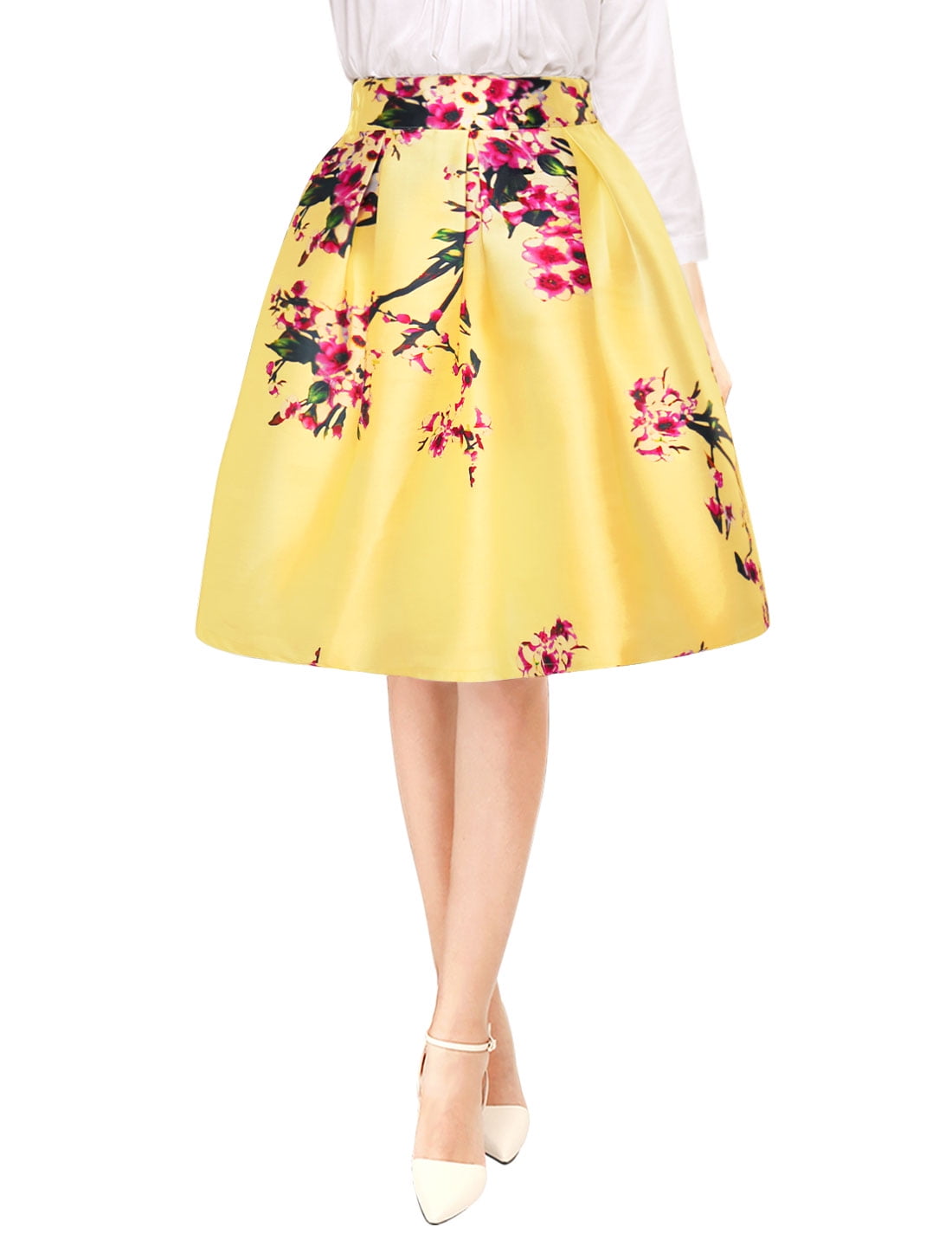 Floral skirt canada Clearance