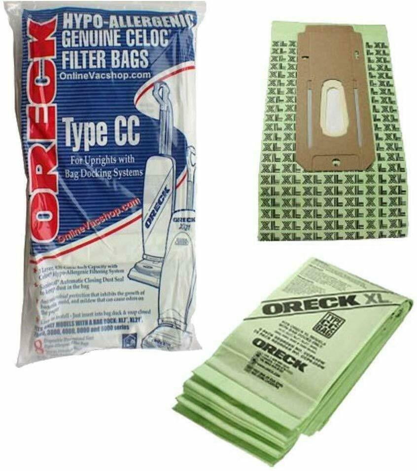Pack of 8 Oreck XL Type CC Vacuum Cleaner Bags CCPK8DW