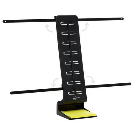 Note Tower - Pro Two-Page Side by Side Document Holder and Sticky Note Organizer - Black