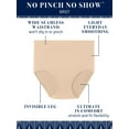 thumbnail image 5 of Vanity Fair Lingerie Women's No Pinch No Show Seamless Brief Underwear, 3-Pack, 5 of 6