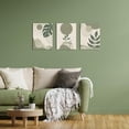 thumbnail image 6 of HOMEOART 3 Piece Boho Wall Art Prints Mid Century Modern Home Decor Paintings Abstract Geometric Wall Art Framed Ready to Hang (Sage Green), 6 of 11