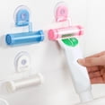 thumbnail image 3 of ZheElen 1 PCS for Creative Rolling Squeezer Toothpaste Dispenser Tube Partner Sucker Hanging Holde Distributeur Dentifrice color random 7.9*7.7cm 1Set, 3 of 6