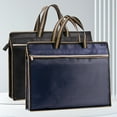 thumbnail image 1 of Musbetu Portable Briefcase with Handle Anti-stain Oxford Cloth Meeting Time Laptop Notebook Storage Handbag Daily Use, 1 of 7