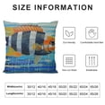 thumbnail image 5 of PRATYUS Sea Fish Pillow Cover Ocean Animal Decorative Tropical Throw Pillow Case Square Cushion Cover Home Sofa Bedroom Livingroom Pillowcase White, 5 of 5