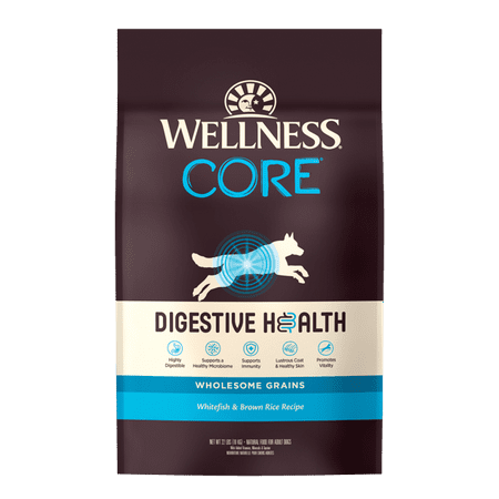 Wellness CORE Digestive Health Whitefish & Brown Rice Dry Dog Food, 22 Pound Bag