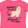 thumbnail image 4 of Inktastic Auntie's You Say Alpaca My Bags Boys or Girls Toddler T-Shirt, 4 of 5