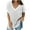 White, variant on IROINNID Reduced Womens Sweater V-Neck Pullover Sweater Solid Color Comfy Mid-Length Short Sleeve Sweater Tops