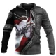 thumbnail image 3 of Sudadera con capucha de los Caballeros Templarios para hombre, sudadera de gran tamaño con estampado 3D, nueva moda 2024, chaqueta holgada, jersey, ropa de calle informal con capucha, 3 of 5
