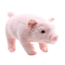 Cute Furry Realistic Pig Plush Doll Soft Stuffed Animal Toy 14 inch Cuddle Piggy